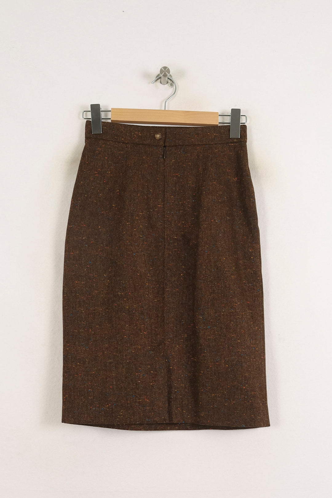 Jupe Droite Marron - Taille S/36 de la marque Ines de la Fressange Paris | PARAD76665 - Vendu par Paradigme - Image 4