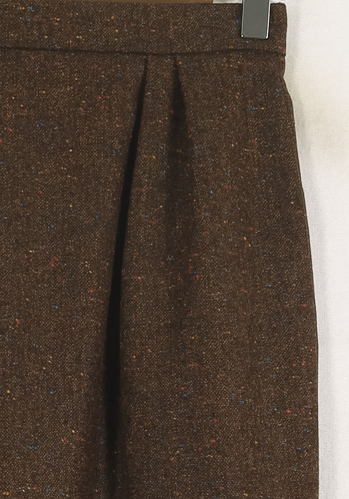 Jupe Droite Marron - Taille S/36 de la marque Ines de la Fressange Paris | PARAD76665 - Vendu par Paradigme - Image 3