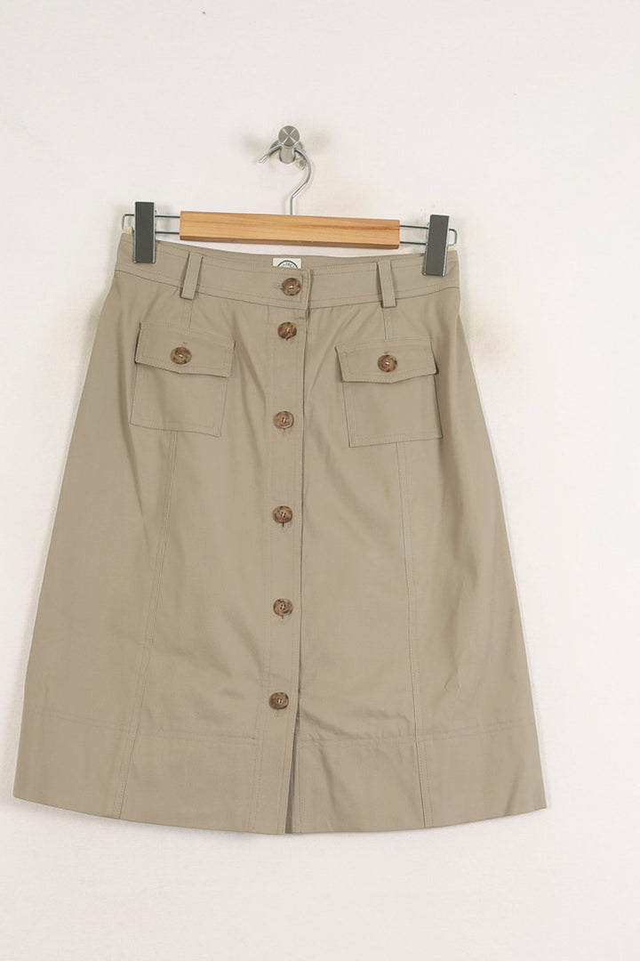Jupe midi beige - Taille S/36 de la marque Ines de la Fressange Paris | PARAD76668 - Vendu par Paradigme - Image 2