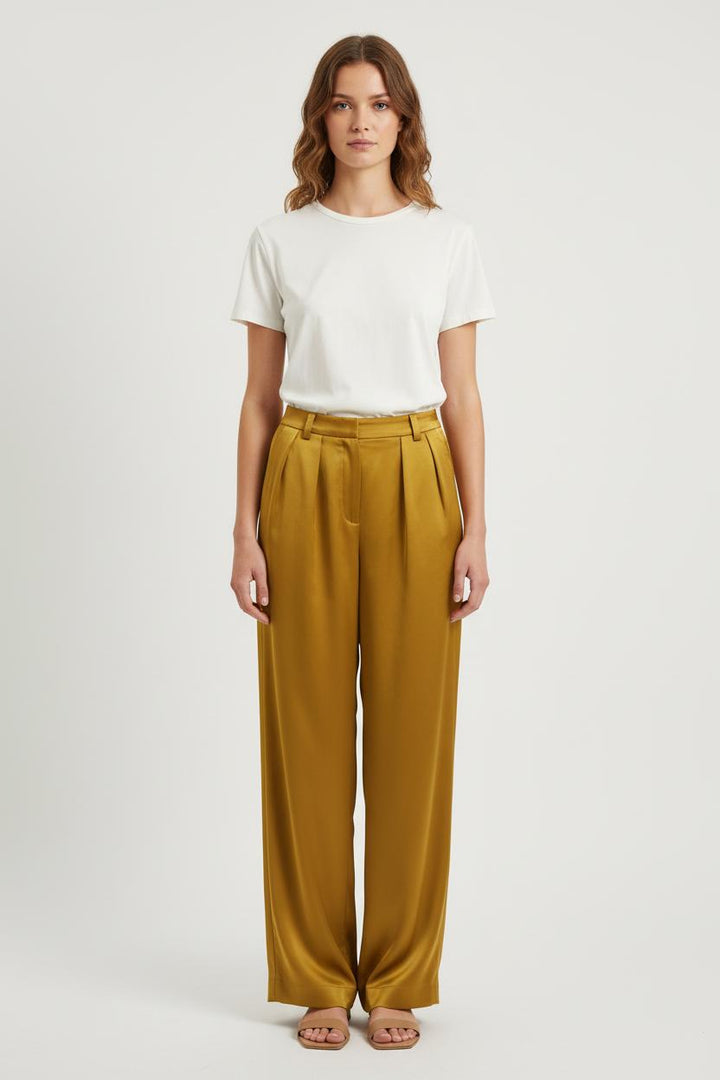 Pantalon Large Jaune - Taille S/36 de la marque Ines de la Fressange Paris | PARAD76670 - Vendu par Paradigme - Image 1