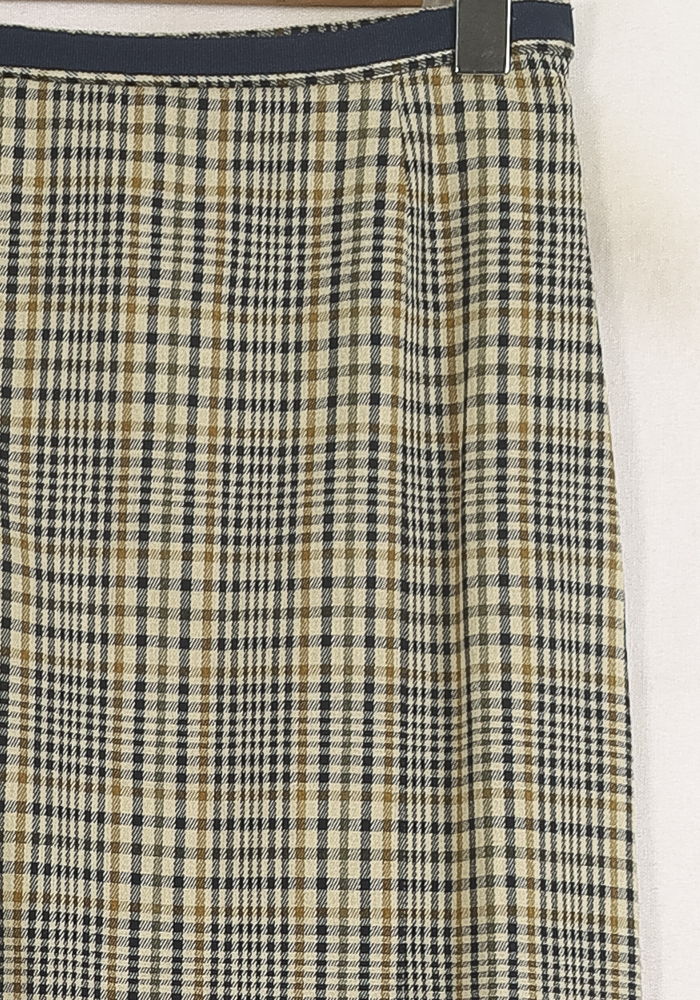 Jupe Plissée Marron et Beige - Taille S/36 de la marque Ines de la Fressange Paris | PARAD76673 - Vendu par Paradigme - Image 3