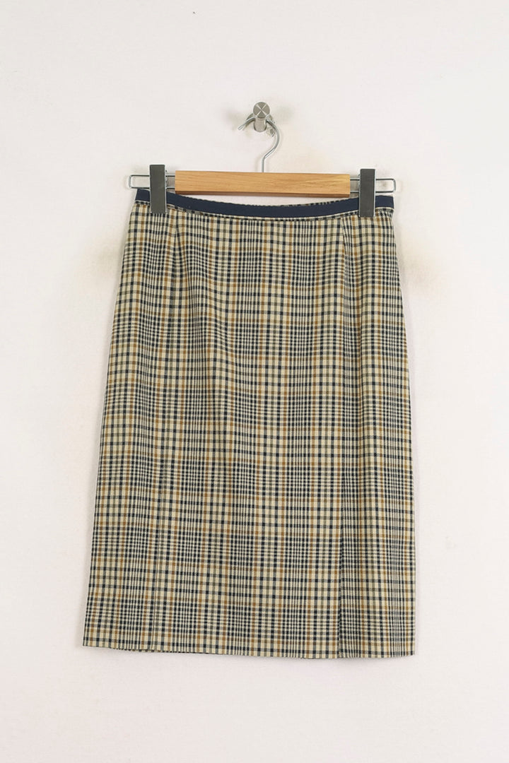 Jupe Plissée Marron et Beige - Taille S/36 de la marque Ines de la Fressange Paris | PARAD76673 - Vendu par Paradigme - Image 2