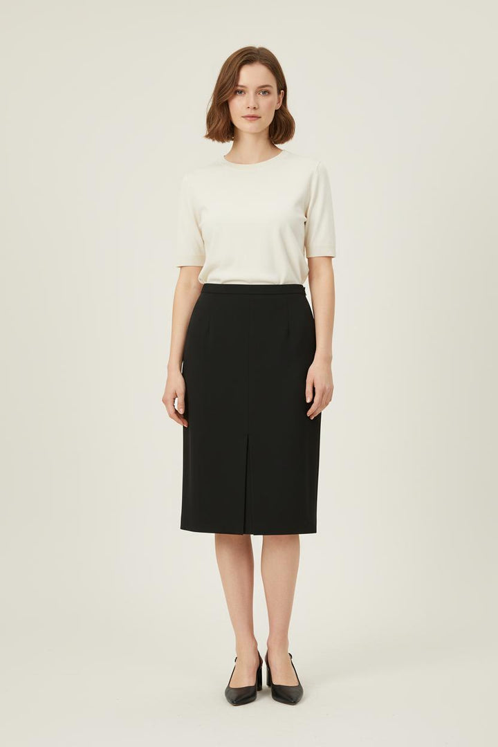 Jupe Droite Noire - Taille S/36 de la marque Ines de la Fressange Paris | PARAD76675 - Vendu par Paradigme - Image 1