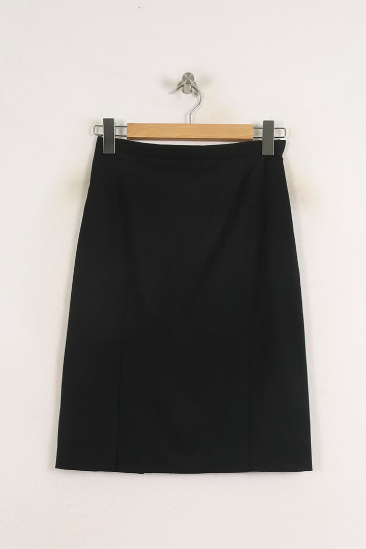Jupe Droite Noire - Taille S/36 de la marque Ines de la Fressange Paris | PARAD76675 - Vendu par Paradigme - Image 2