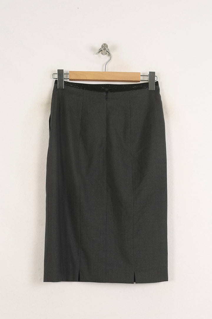 Jupe Midi Grise - Taille M/38 de la marque Ines de la Fressange Paris | PARAD76678 - Vendu par Paradigme - Image 4