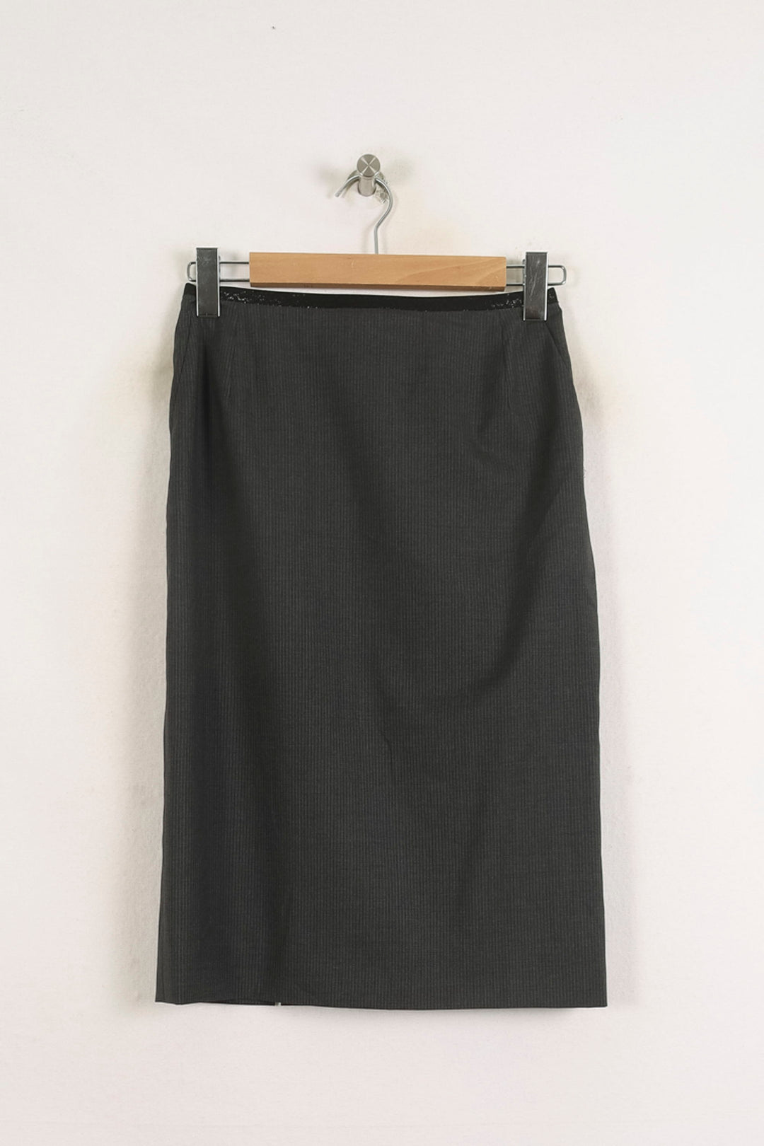 Jupe Midi Grise - Taille M/38 de la marque Ines de la Fressange Paris | PARAD76678 - Vendu par Paradigme - Image 2