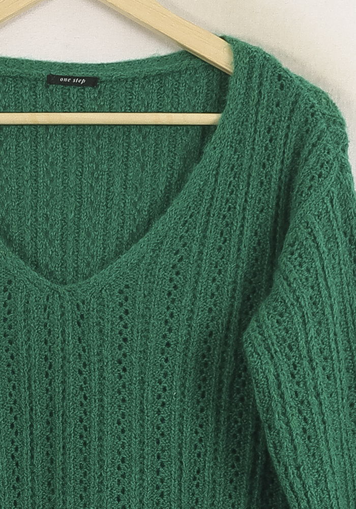 Pull Vert - Taille XS/34 de la marque One Step | PARAD76679 - Vendu par Paradigme - Image 3