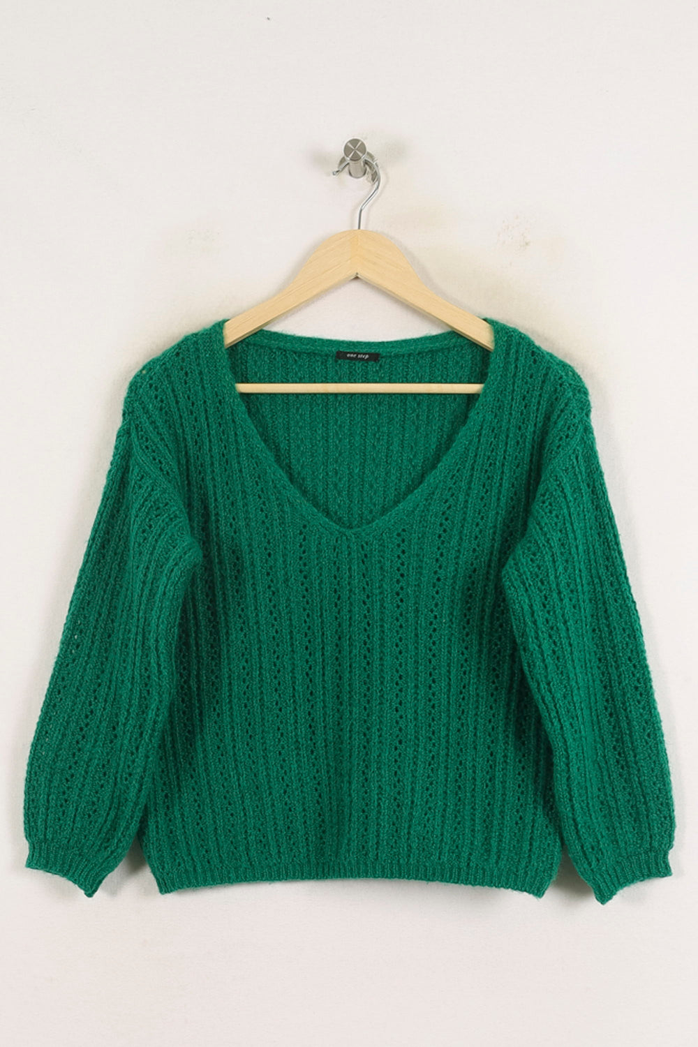 Pull Vert - Taille XS/34 de la marque One Step | PARAD76679 - Vendu par Paradigme - Image 2
