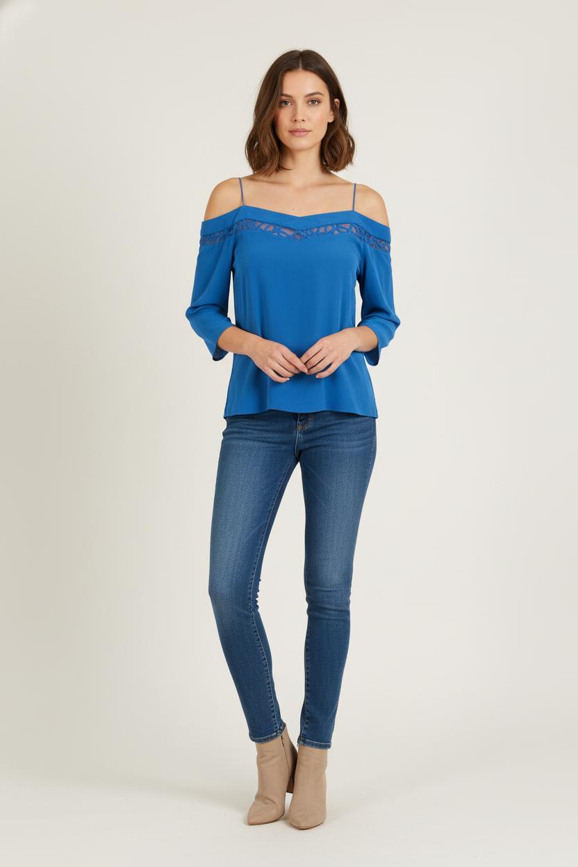 Blouse Bleue - Taille XS/34 de la marque One Step | PARAD76685 - Vendu par Paradigme - Image 1