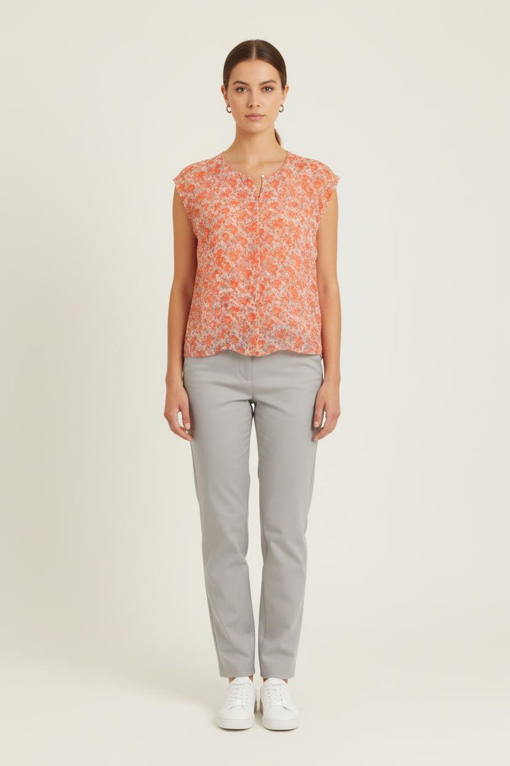Blouse Rouge et Blanche - Taille S/36 de la marque Caroll | PARAD76687 - Vendu par Paradigme - Image 1