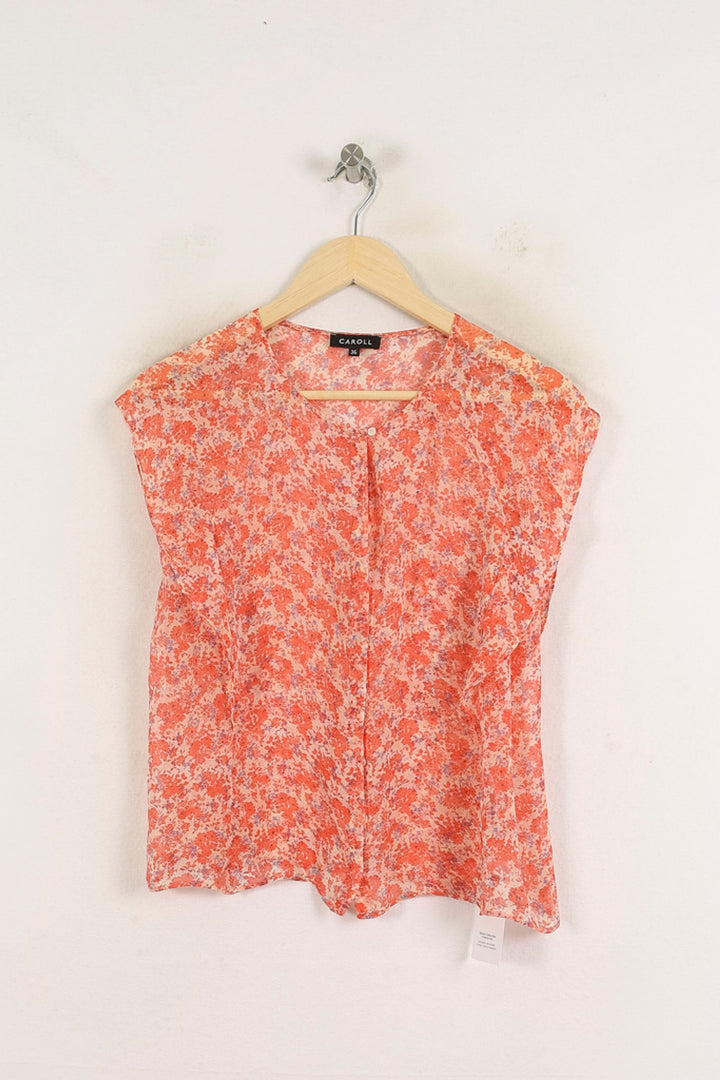 Blouse Rouge et Blanche - Taille S/36 de la marque Caroll | PARAD76687 - Vendu par Paradigme - Image 2