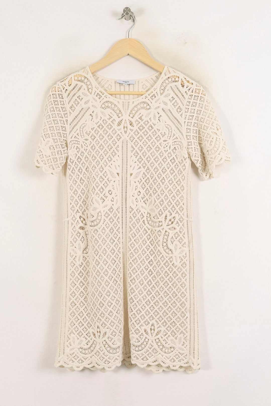 Robe Dentelle Beige - Taille XS/34 de la marque Suncoo | PARAD76688 - Vendu par Paradigme - Image 2