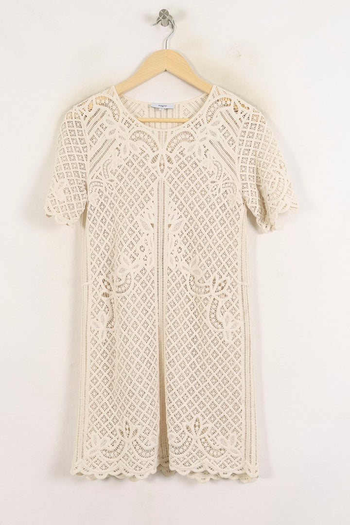 Robe Dentelle Beige - Taille XS/34 de la marque Suncoo | PARAD76688 - Vendu par Paradigme - Image 2