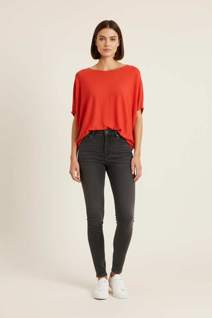 T-shirt Rouge - Taille S/36 de la marque Sud express | PARAD76689 - Vendu par Paradigme - Image 1