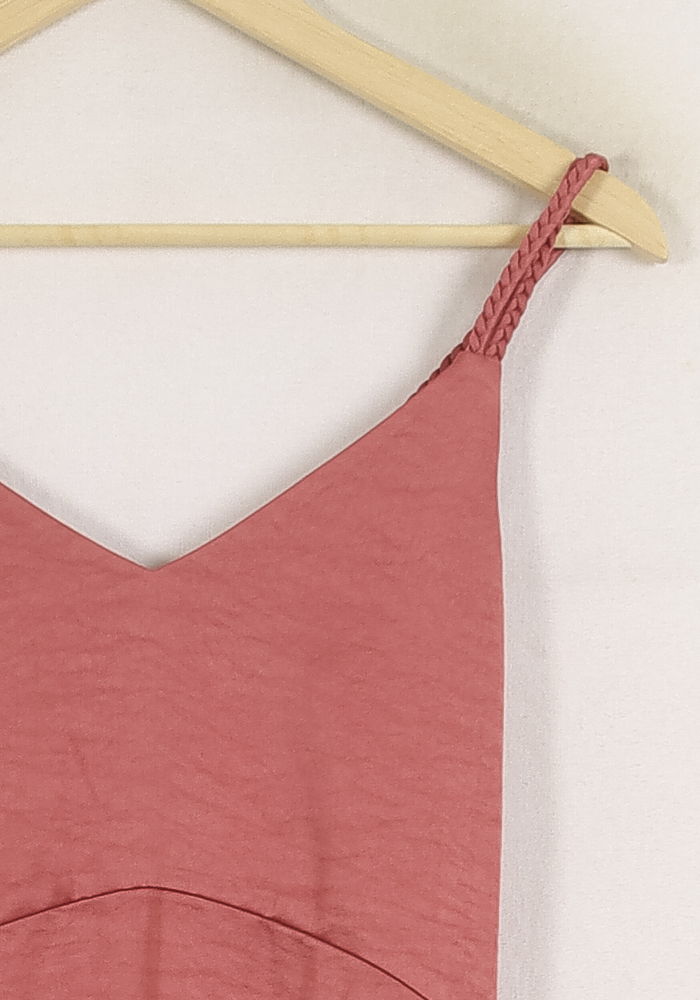 Robe Longue Rose - Taille XS/34 de la marque Claudie Pierlot | PARAD76690 - Vendu par Paradigme - Image 3