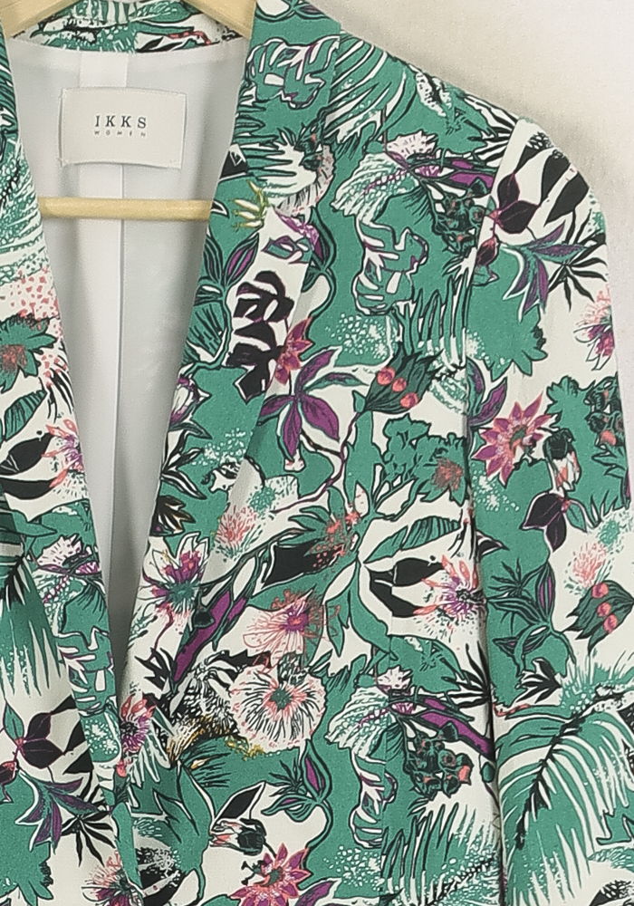 Blazer Vert et Blanc - Taille XS/34 de la marque IKKS | PARAD76693 - Vendu par Paradigme - Image 3