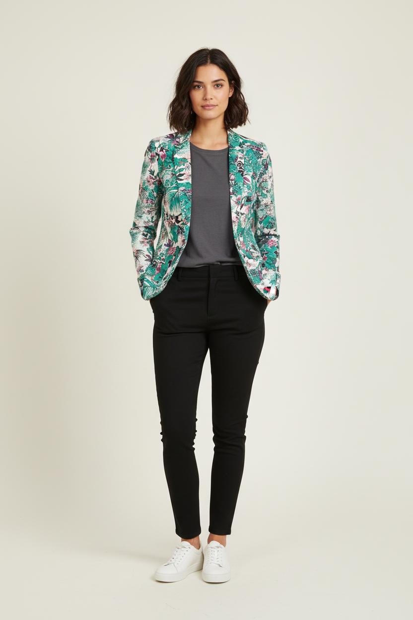 Blazer Vert et Blanc - Taille XS/34 de la marque IKKS | PARAD76693 - Vendu par Paradigme - Image 1