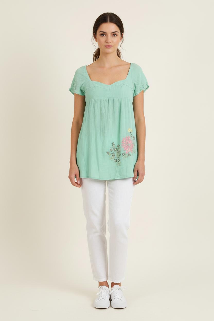 Blouse Verte - Taille L/40 de la marque Antik Batik | PARAD76705 - Vendu par Paradigme - Image 1