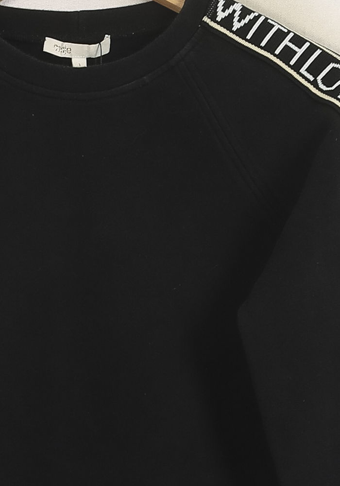 Sweat Noir et Blanc - Taille S/36 de la marque Maje | PARAD76710 - Vendu par Paradigme - Image 3