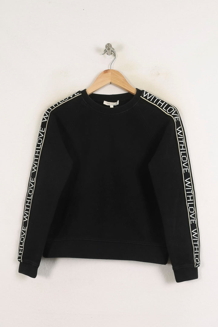 Sweat Noir et Blanc - Taille S/36 de la marque Maje | PARAD76710 - Vendu par Paradigme - Image 2