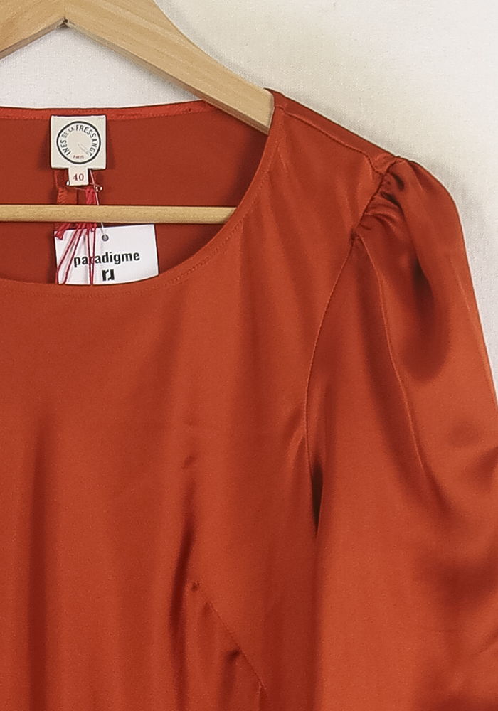 Robe Midi Bordeaux - Taille L/40 de la marque Ines de la Fressange Paris | PARAD76714 - Vendu par Paradigme - Image 3