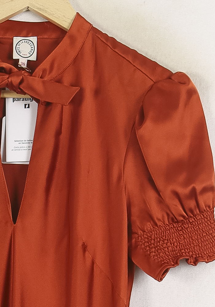 Robe Longue Bordeaux - Taille M/38 de la marque Ines de la Fressange Paris | PARAD76715 - Vendu par Paradigme - Image 3