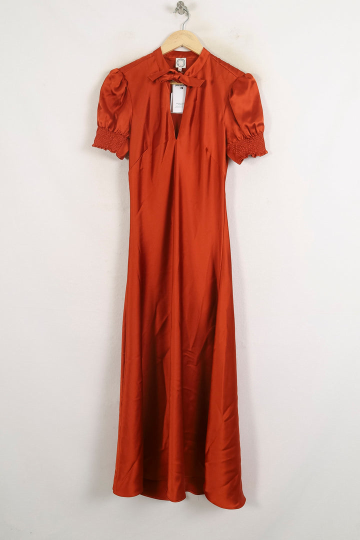 Robe Longue Bordeaux - Taille M/38 de la marque Ines de la Fressange Paris | PARAD76715 - Vendu par Paradigme - Image 2