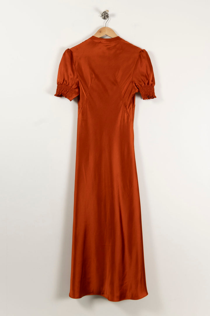 Robe Longue Bordeaux - Taille S/36 de la marque Ines de la Fressange Paris | PARAD76717 - Vendu par Paradigme - Image 4