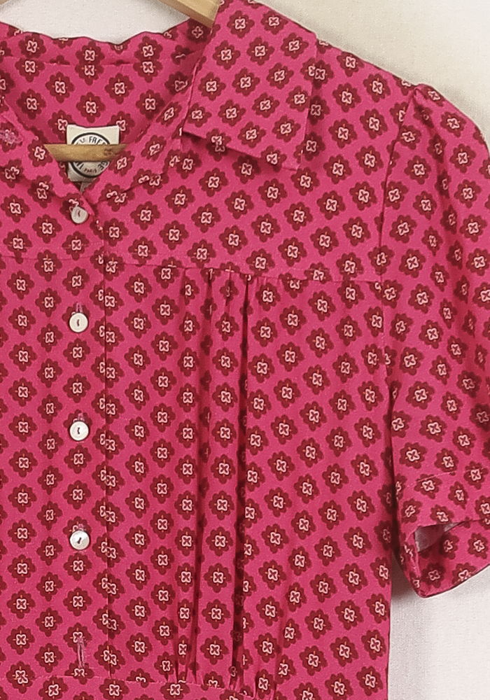 Robe Midi Rose - Taille S/36 de la marque Ines de la Fressange Paris | PARAD76721 - Vendu par Paradigme - Image 3