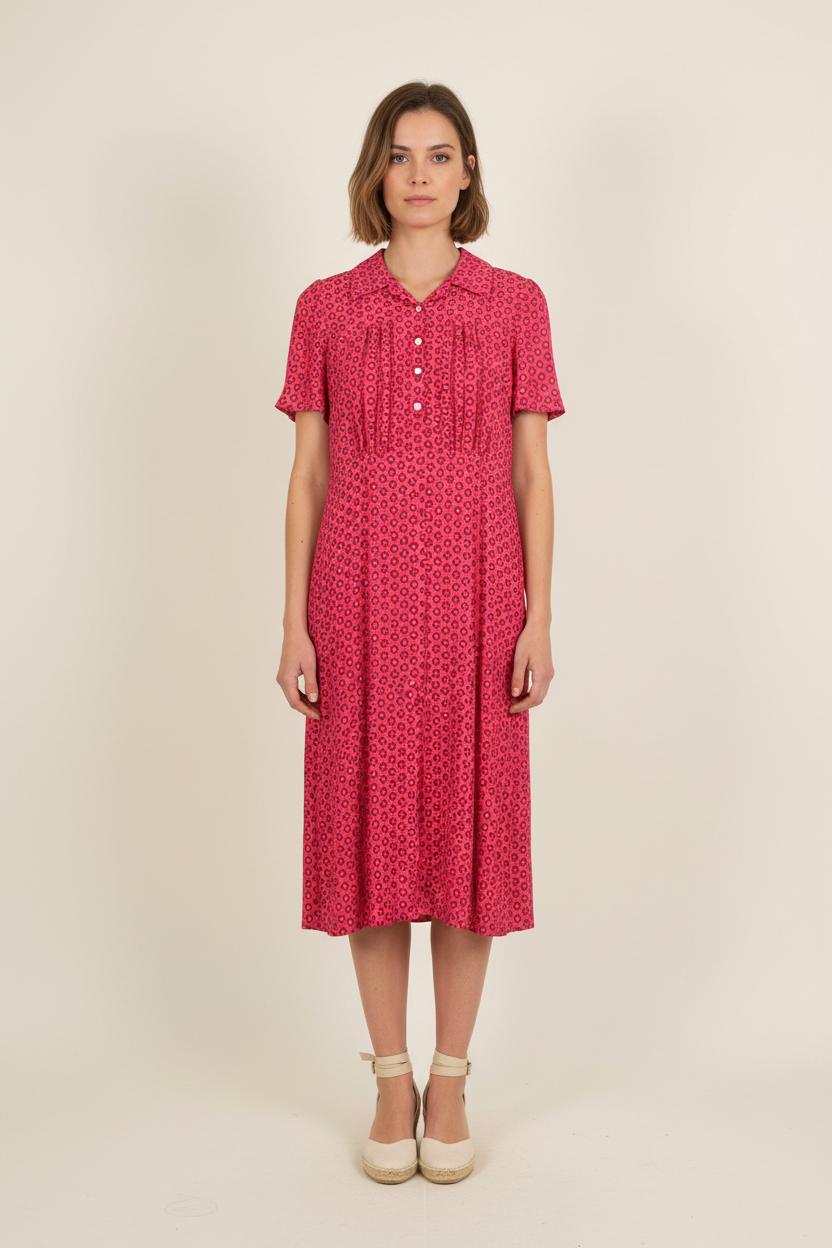 Robe Midi Rose - Taille S/36 de la marque Ines de la Fressange Paris | PARAD76721 - Vendu par Paradigme - Image 1