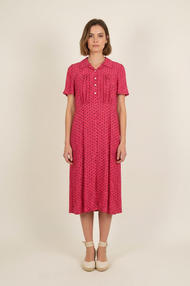 Robe Midi Rose - Taille S/36 de la marque Ines de la Fressange Paris | PARAD76721 - Vendu par Paradigme - Image 1