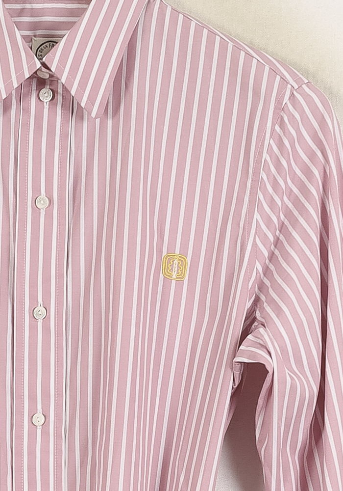 Robe Chemise Rose et Blanche - Taille S/36 de la marque Ines de la Fressange Paris | PARAD76722 - Vendu par Paradigme - Image 3