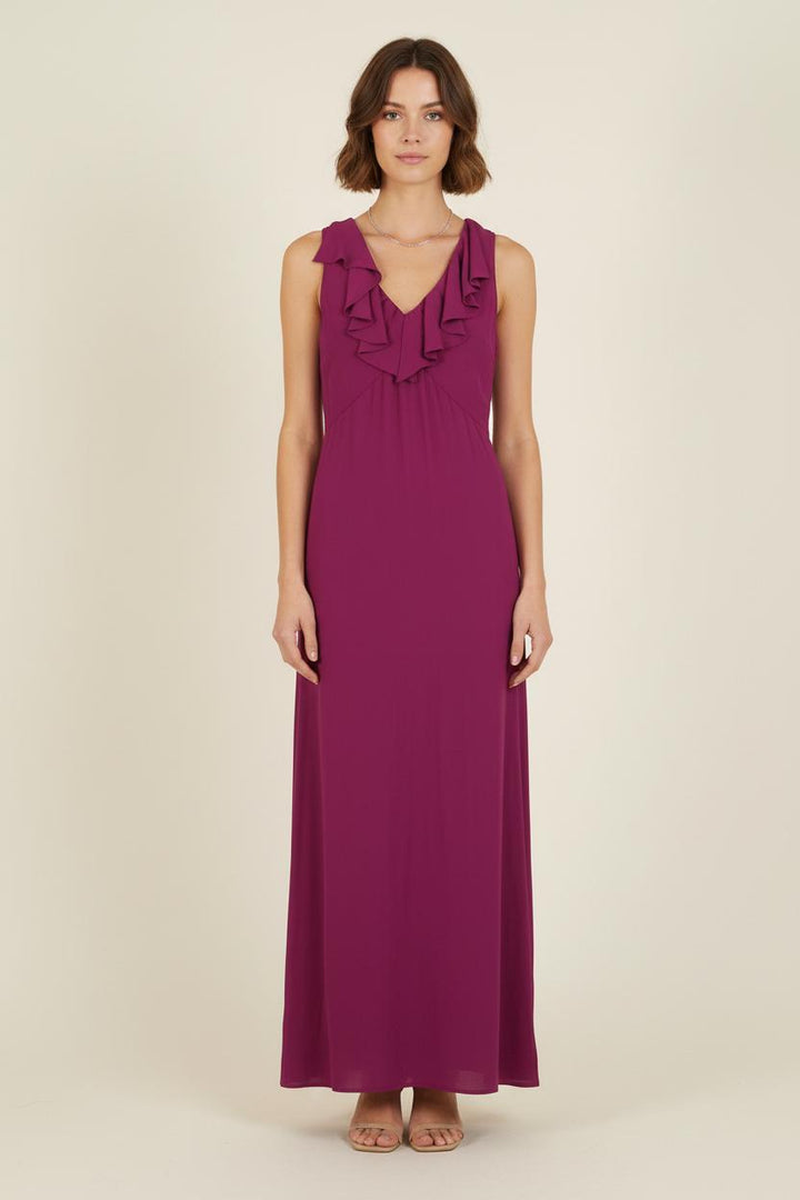 Robe Longue Violette - Taille S/36 de la marque Ines de la Fressange Paris | PARAD76725 - Vendu par Paradigme - Image 1