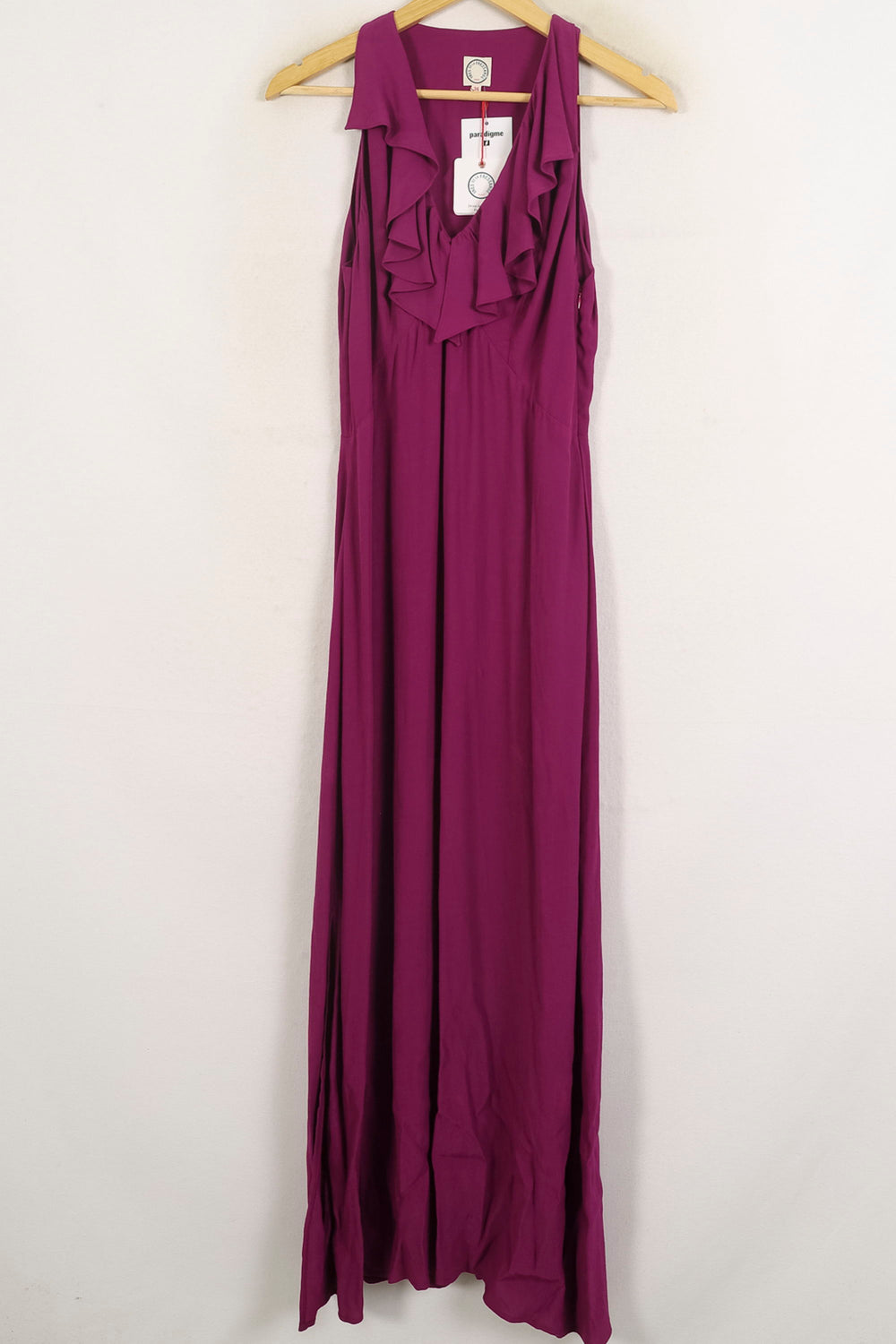 Robe Longue Violette - Taille S/36 de la marque Ines de la Fressange Paris | PARAD76725 - Vendu par Paradigme - Image 2