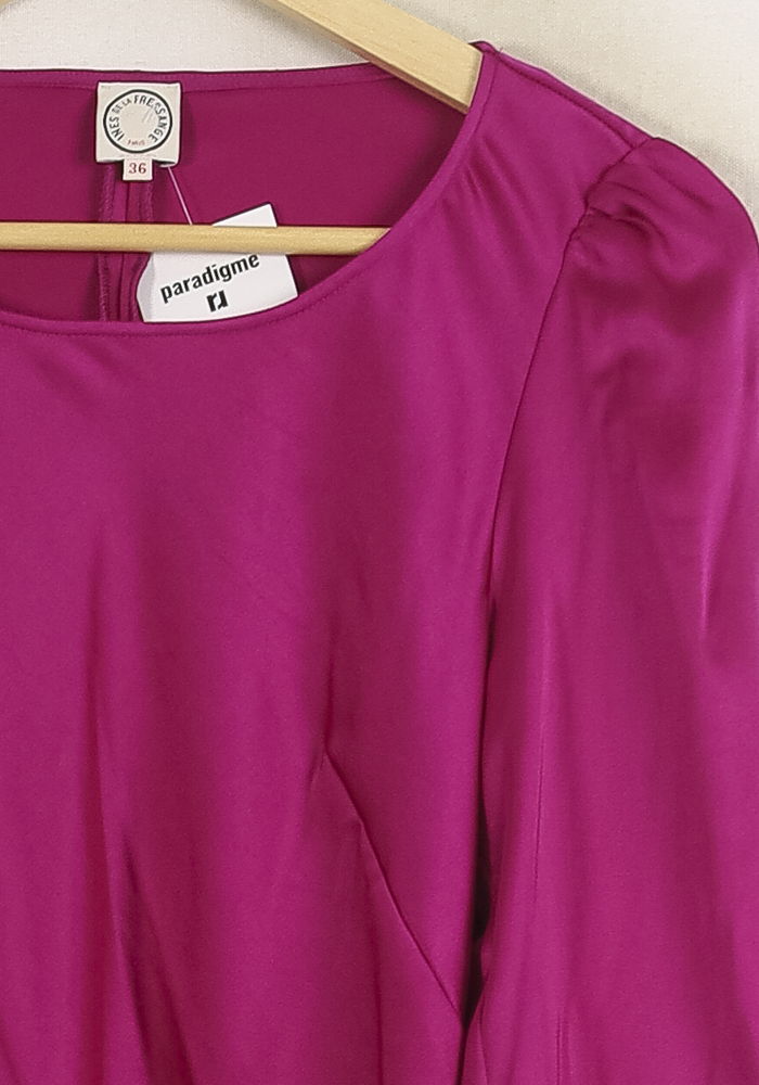 Robe Droite Violette - Taille S/36 de la marque Ines de la Fressange Paris | PARAD76726 - Vendu par Paradigme - Image 3