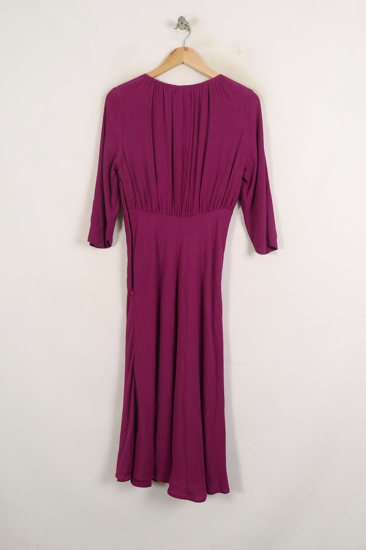 Robe Midi Violette - Taille S/36 de la marque Ines de la Fressange Paris | PARAD76727 - Vendu par Paradigme - Image 4