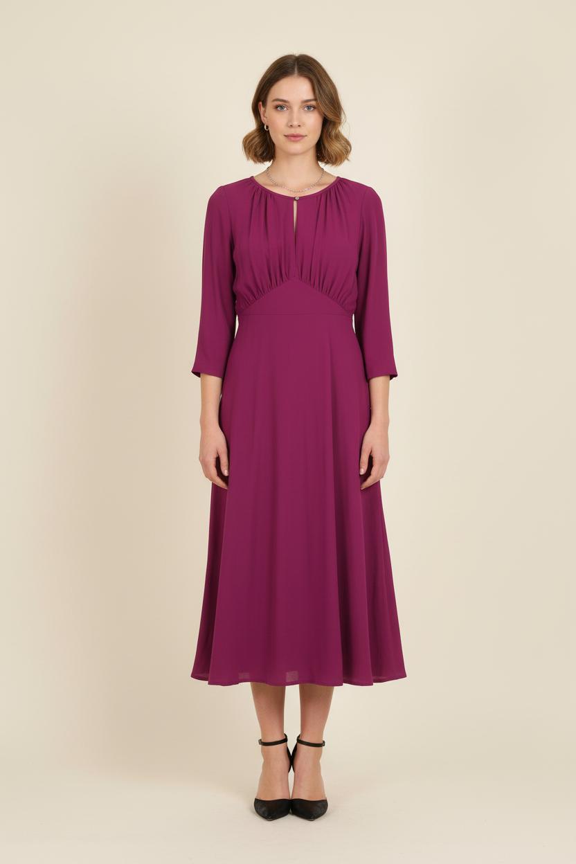 Robe Midi Violette - Taille S/36 de la marque Ines de la Fressange Paris | PARAD76727 - Vendu par Paradigme - Image 1