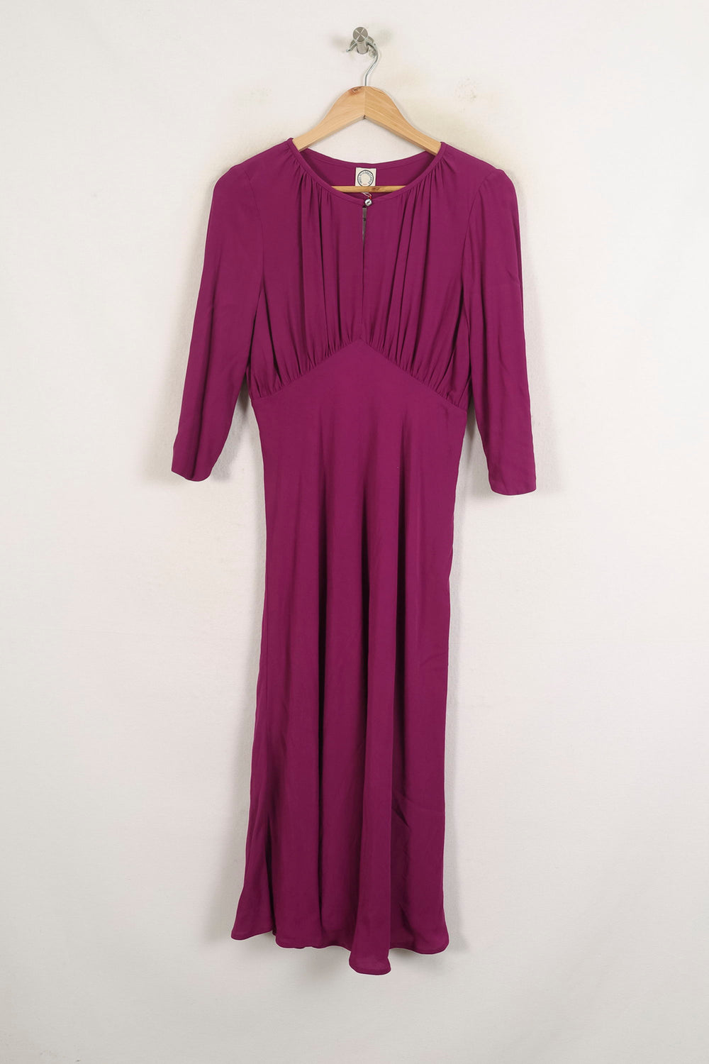 Robe Midi Violette - Taille S/36 de la marque Ines de la Fressange Paris | PARAD76727 - Vendu par Paradigme - Image 2