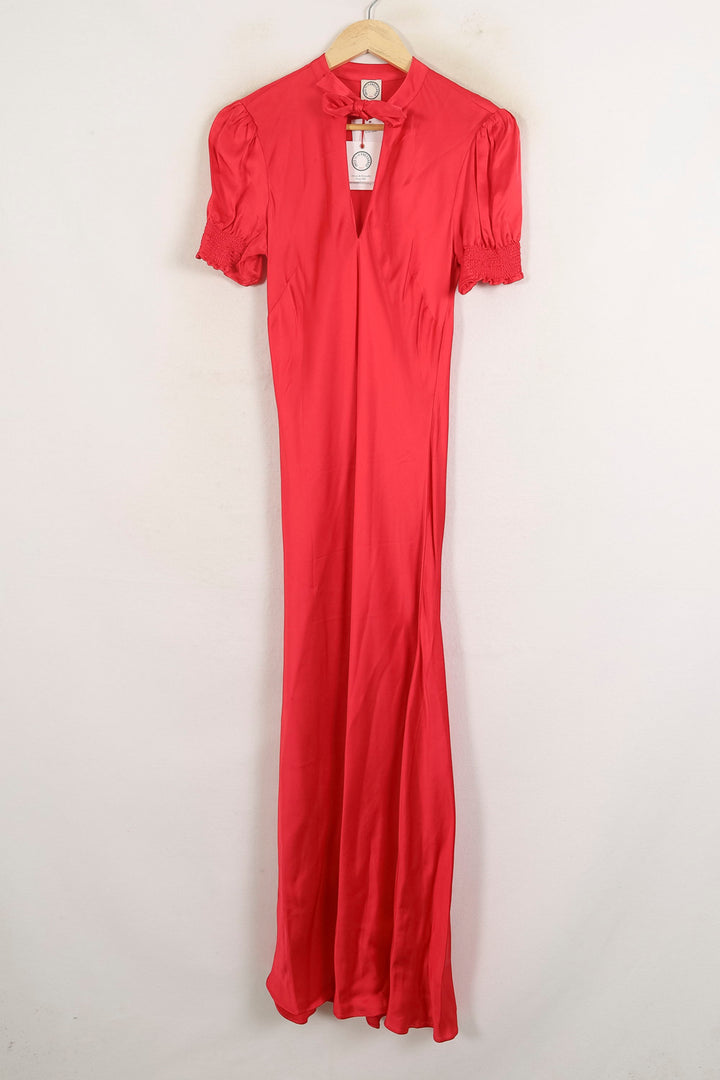 Robe Longue Rouge - Taille S/36 de la marque Ines de la Fressange Paris | PARAD76728 - Vendu par Paradigme - Image 2