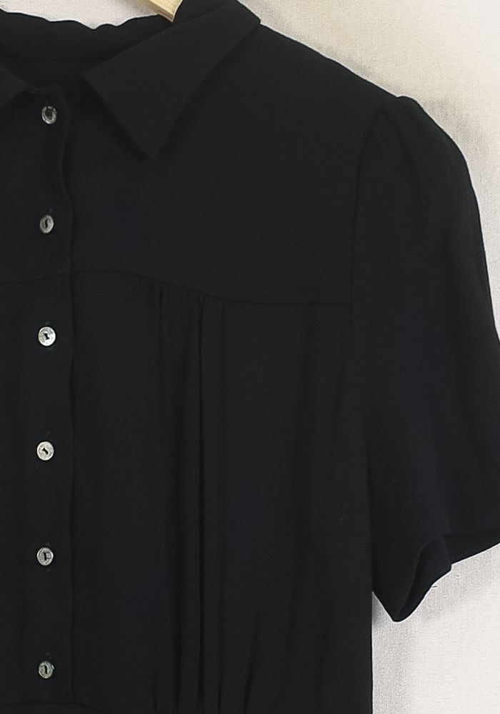 Robe Chemise Noire - Taille S/36 de la marque Ines de la Fressange Paris | PARAD76729 - Vendu par Paradigme - Image 3