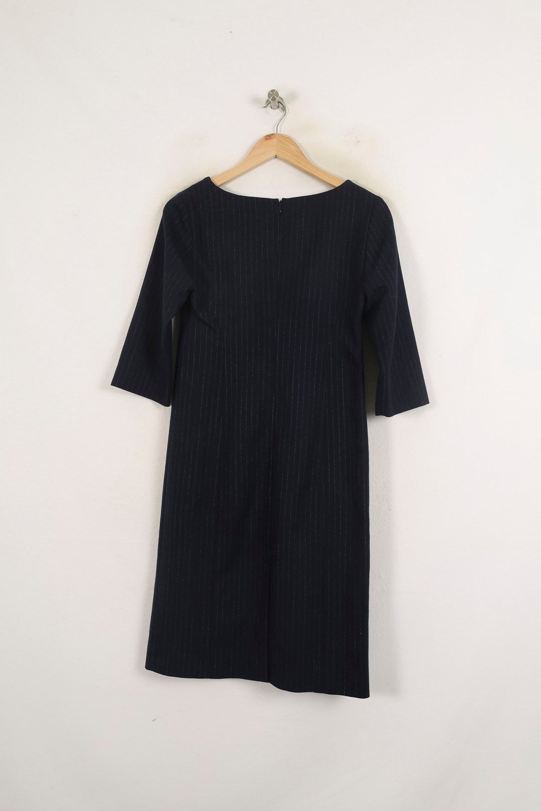 Robe Droite Bleue - Taille S/36 de la marque Ines de la Fressange Paris | PARAD76732 - Vendu par Paradigme - Image 4