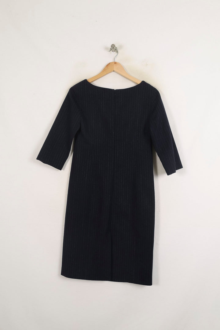 Robe Droite Bleue - Taille S/36 de la marque Ines de la Fressange Paris | PARAD76733 - Vendu par Paradigme - Image 4