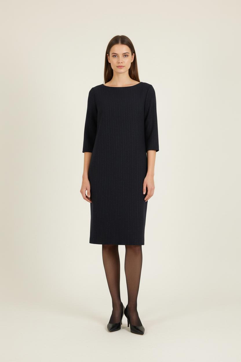 Robe Droite Bleue - Taille S/36 de la marque Ines de la Fressange Paris | PARAD76733 - Vendu par Paradigme - Image 1