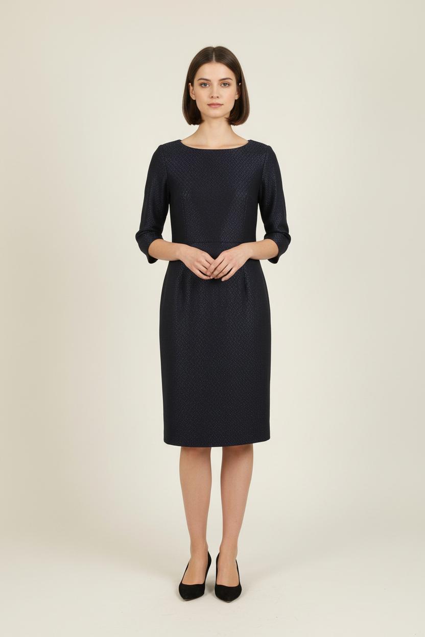 Robe Droite Bleue - Taille S/36 de la marque Ines de la Fressange Paris | PARAD76734 - Vendu par Paradigme - Image 1