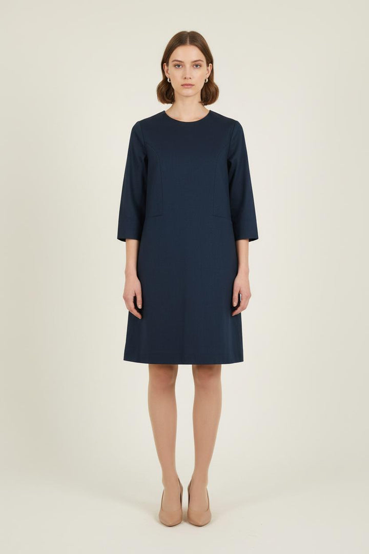 Robe Droite Bleue - Taille S/36 de la marque Ines de la Fressange Paris | PARAD76735 - Vendu par Paradigme - Image 1