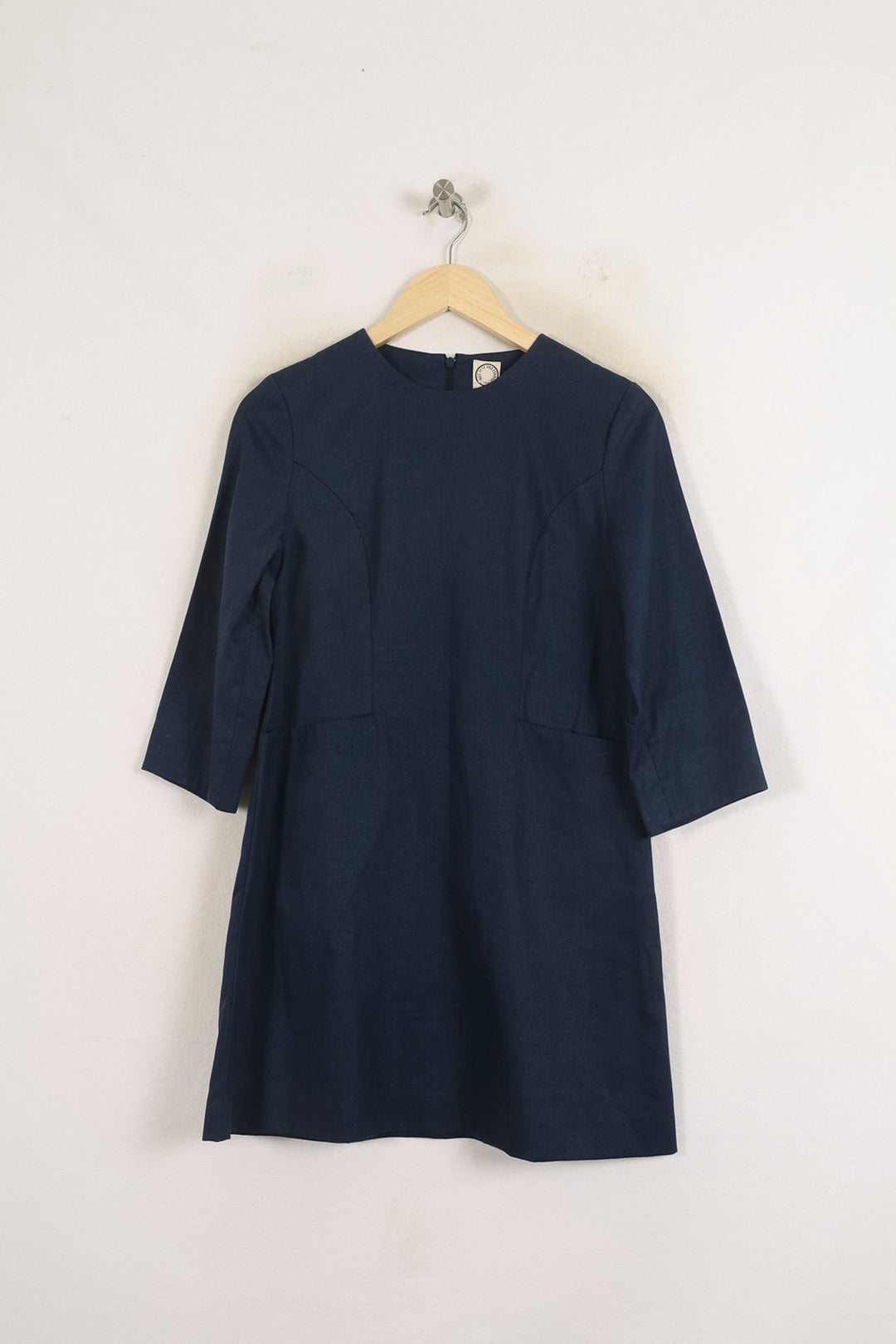 Robe Droite Bleue - Taille S/36 de la marque Ines de la Fressange Paris | PARAD76735 - Vendu par Paradigme - Image 2