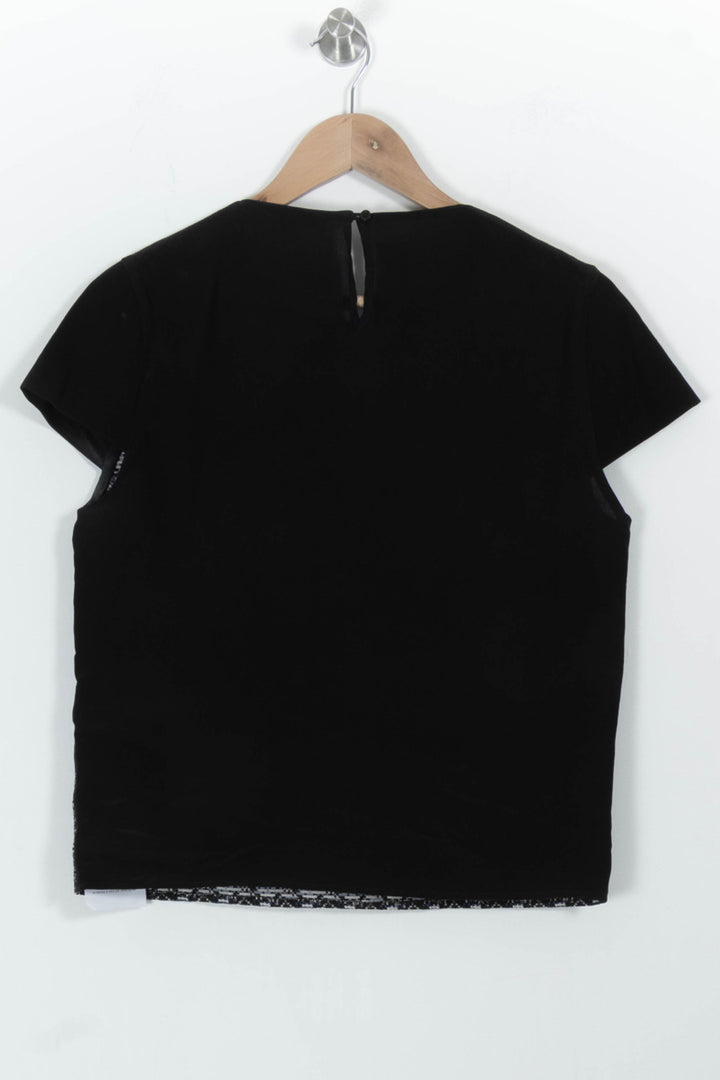 Blouse Noire et Blanche - Taille S/36 de la marque Maje | PARAD76744 - Vendu par Paradigme - Image 4