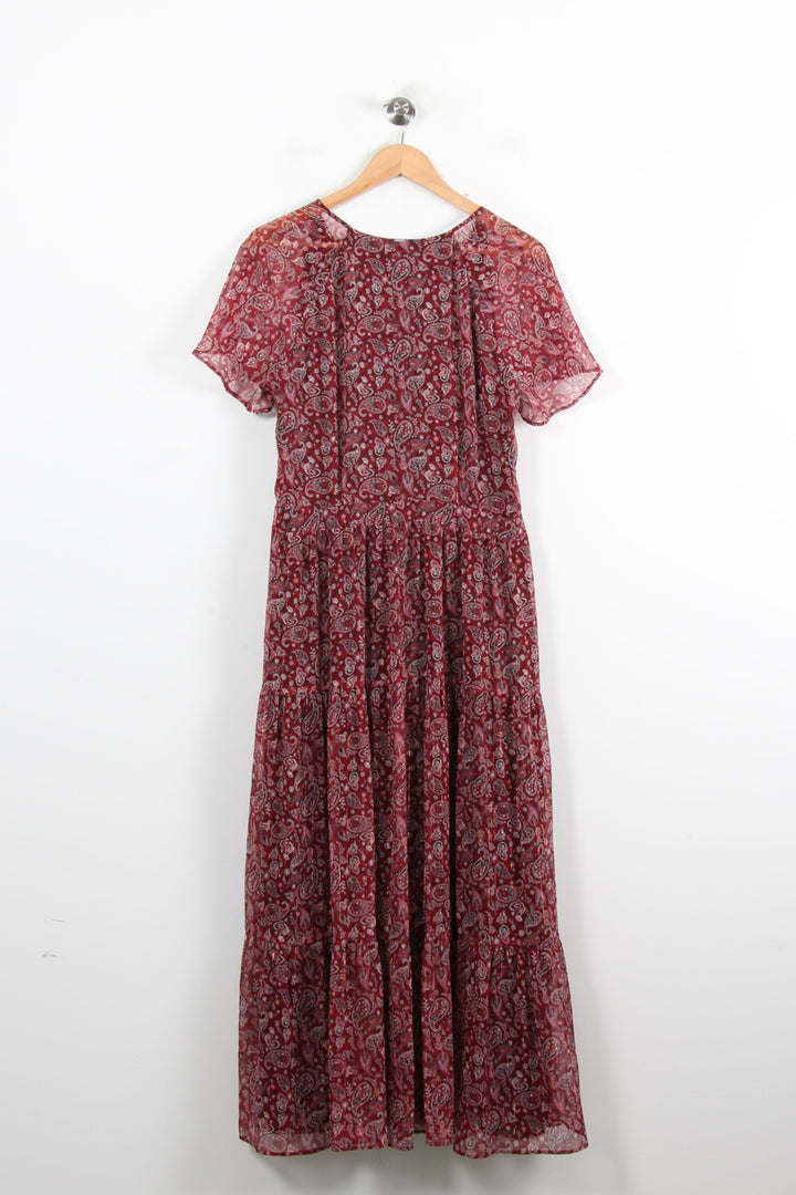 Robe Longue Bordeaux - Taille XL/42 de la marque IKKS | PARAD76745 - Vendu par Paradigme - Image 4