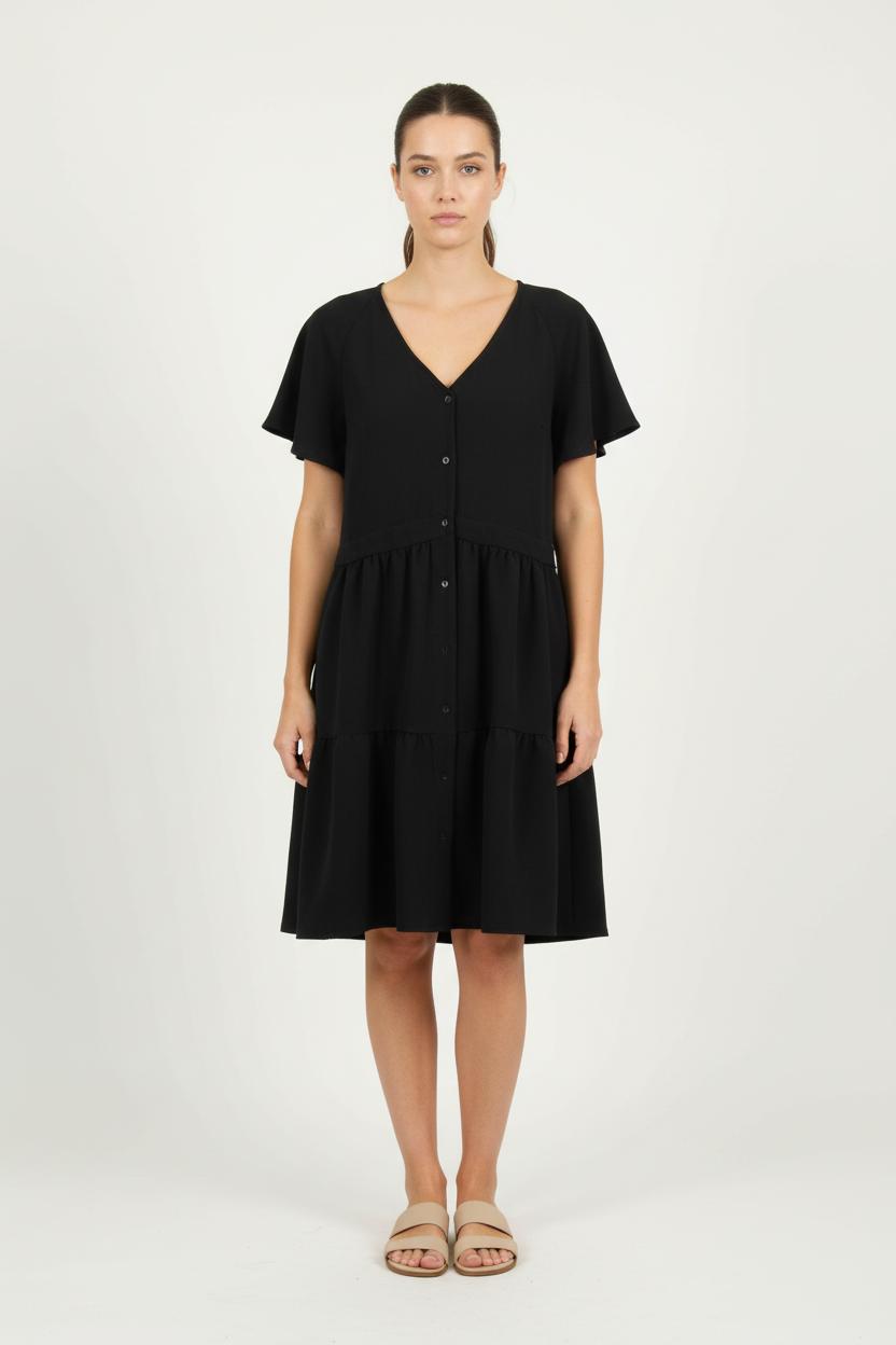 Robe Babydoll Noire - Taille XL/42 de la marque IKKS | PARAD76747 - Vendu par Paradigme - Image 1