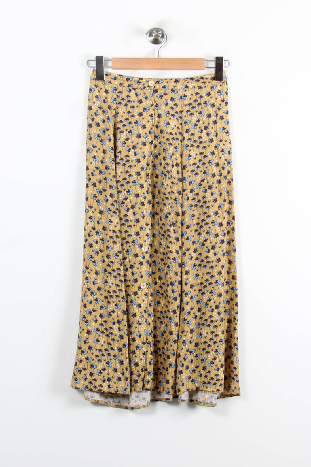 Jupe Midi Jaune et Bleue - Taille XS/34 de la marque I.Code | PARAD76764 - Vendu par Paradigme - Image 4